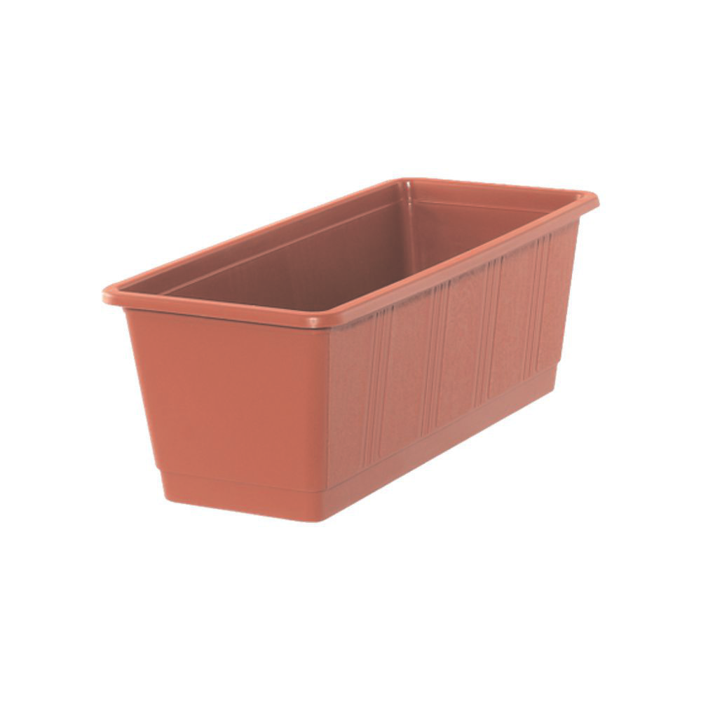 Balkonkasten Standart in 40cm Länge für bis zu 4 Erdbeerpflanzen in Terracotta