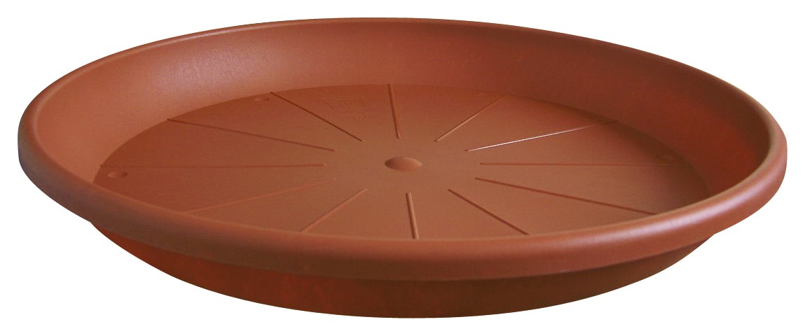 einfacher Untersetzer in der Farbe terracotta